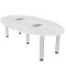 Skutchi Designs 45.25 in W, 84 in L, 29 in H, Engineered Wood Top, White H-OVL-4684-PT-WC-EL - alternate 1
